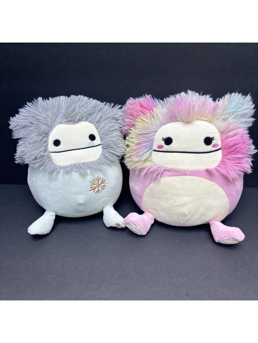 Squishmallows Evita Holiday And Caparinne Pink/Tie Dye Bigfoot Kelly Toys